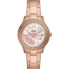 Fossil Ladies Stella Rose Gold-Plated Flower ES5192