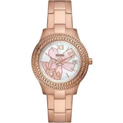 Fossil Ladies Stella Rose Gold-Plated Flower ES5192
