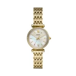 Montre Femme FOSSIL CARLIE MINI En Acier Jaune Etanche