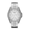 Montre Femme Fossil ES3202 - Collection Riley Style Mode Avec Acier - Mouvement Quartz - Chronographe