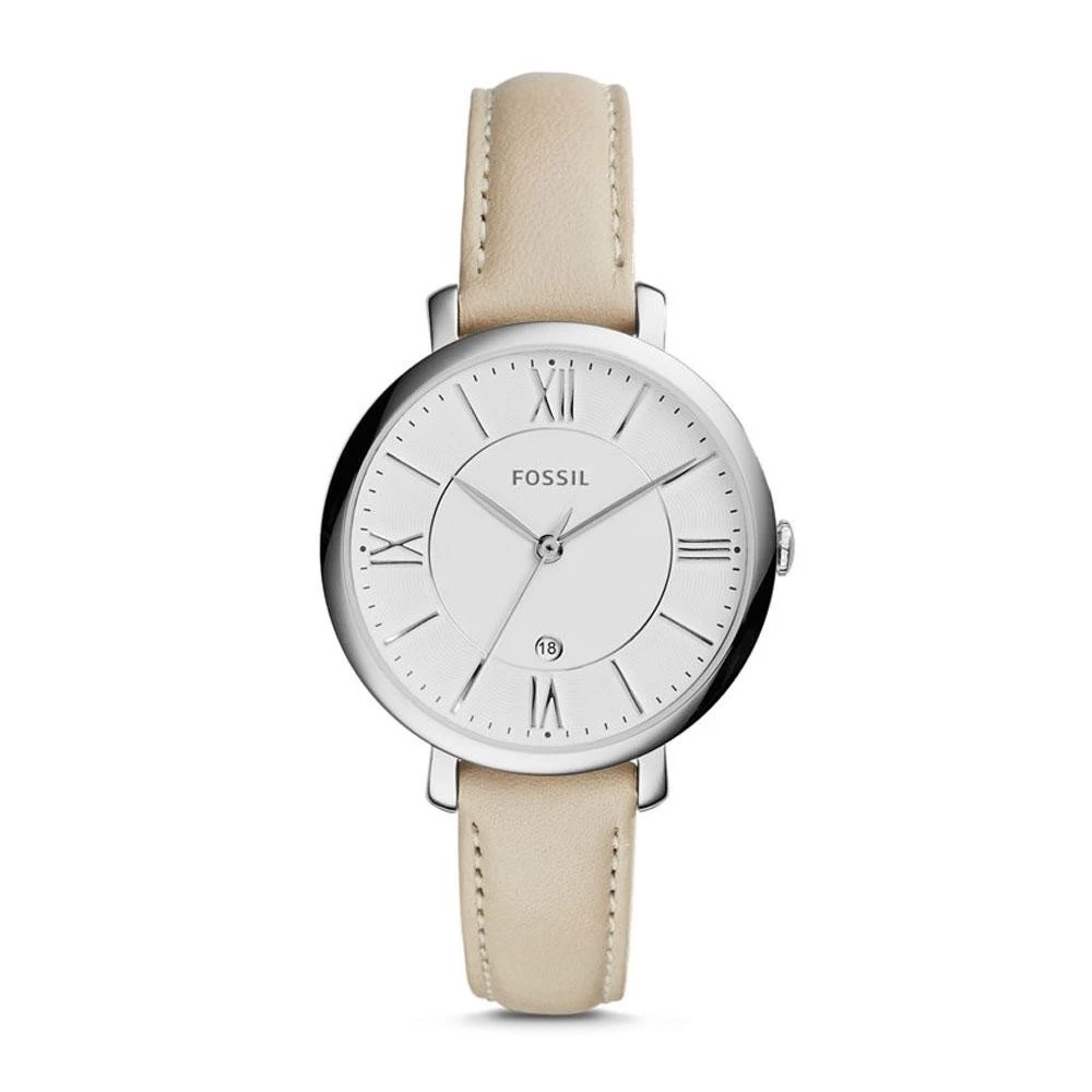Montre Femme Fossil Jacqueline ES3793 Collection Jacqueline Bracelet Cuir Blanc 3 Montre Femme Fossil Jacqueline ES3793 Collection Jacqueline Bracelet Cuir Blanc