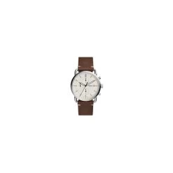 Montre Homme Fossil Commuter Chrono Cuir Brun - FS5402