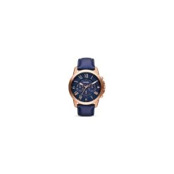 Montre Homme FOSSIL En Cuir Bleu Etanche
