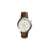 Montre Homme Fossil FS5380 - Collection NEUTRA CHRONO Style Mode Avec Cuir Et Acier - Mouvement Quartz - Chronographe