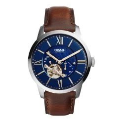 Montre Homme Fossil Automatique Townsman Cuir Marron - ME3110
