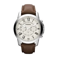 Montre Homme Fossil FS4735 - Collection GRANT Style Mode Avec Cuir Et Acier - Mouvement Quartz - Chronographe 9 Montre Homme Fossil FS4735 - Collection GRANT Style Mode Avec Cuir Et Acier - Mouvement Quartz - Chronographe -Fashion Watch Store montre homme fossil fs4735 3
