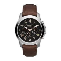 Montre Homme Fossil FS4813 - Collection GRANT Style Mode Avec Cuir Et Acier - Mouvement Quartz - Chronographe 9 Montre Homme Fossil FS4813 - Collection GRANT Style Mode Avec Cuir Et Acier - Mouvement Quartz - Chronographe -Fashion Watch Store montre homme fossil fs4813 3