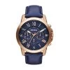 Montre Homme FOSSIL GRANT En Cuir Bleu Etanche 2 Montre Homme FOSSIL GRANT En Cuir Bleu Etanche -Fashion Watch Store montre homme fossil fs4835