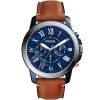 Montre Homme FOSSIL En Cuir Marron -Fashion Watch Store montre homme fossil fs5151