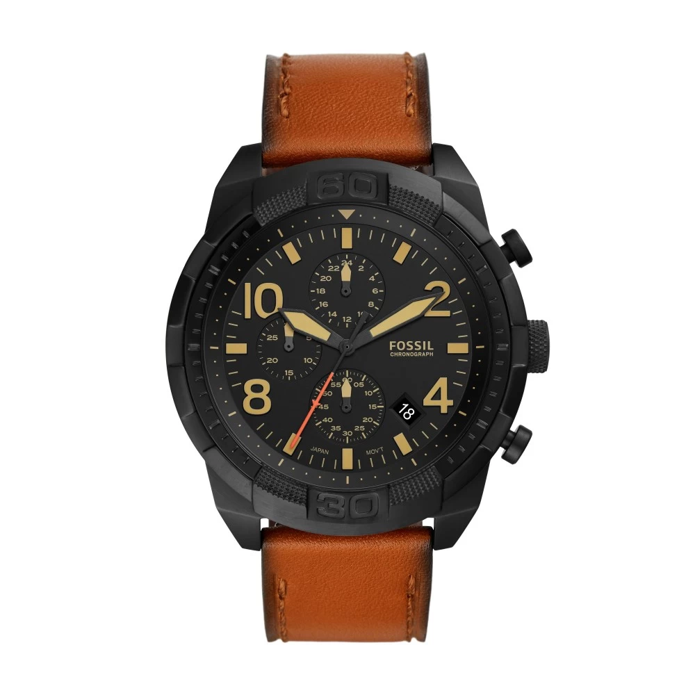 Montre Homme Fossil FS5714 - Collection CLASSICS BRONSON Style Mode Avec Cuir Et Acier - Mouvement Quartz - Chronographe 3 Montre Homme Fossil FS5714 - Collection CLASSICS BRONSON Style Mode Avec Cuir Et Acier - Mouvement Quartz - Chronographe
