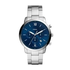 Montre Homme Fossil FS5792 - Collection CLASSICS NEUTRA CHRONO Style Mode Avec Acier - Mouvement Quartz - Chronographe