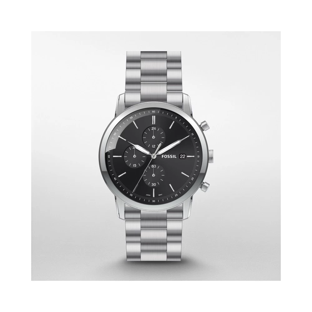 Montre Homme FOSSIL THE MINIMALIST En Acier Gris 3 Montre Homme FOSSIL THE MINIMALIST En Acier Gris