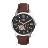 Montre Homme Fossil ME3061 - Collection CLASSICS TOWNSMAN Style Mode Avec Cuir Et Acier - Mouvement Automatique