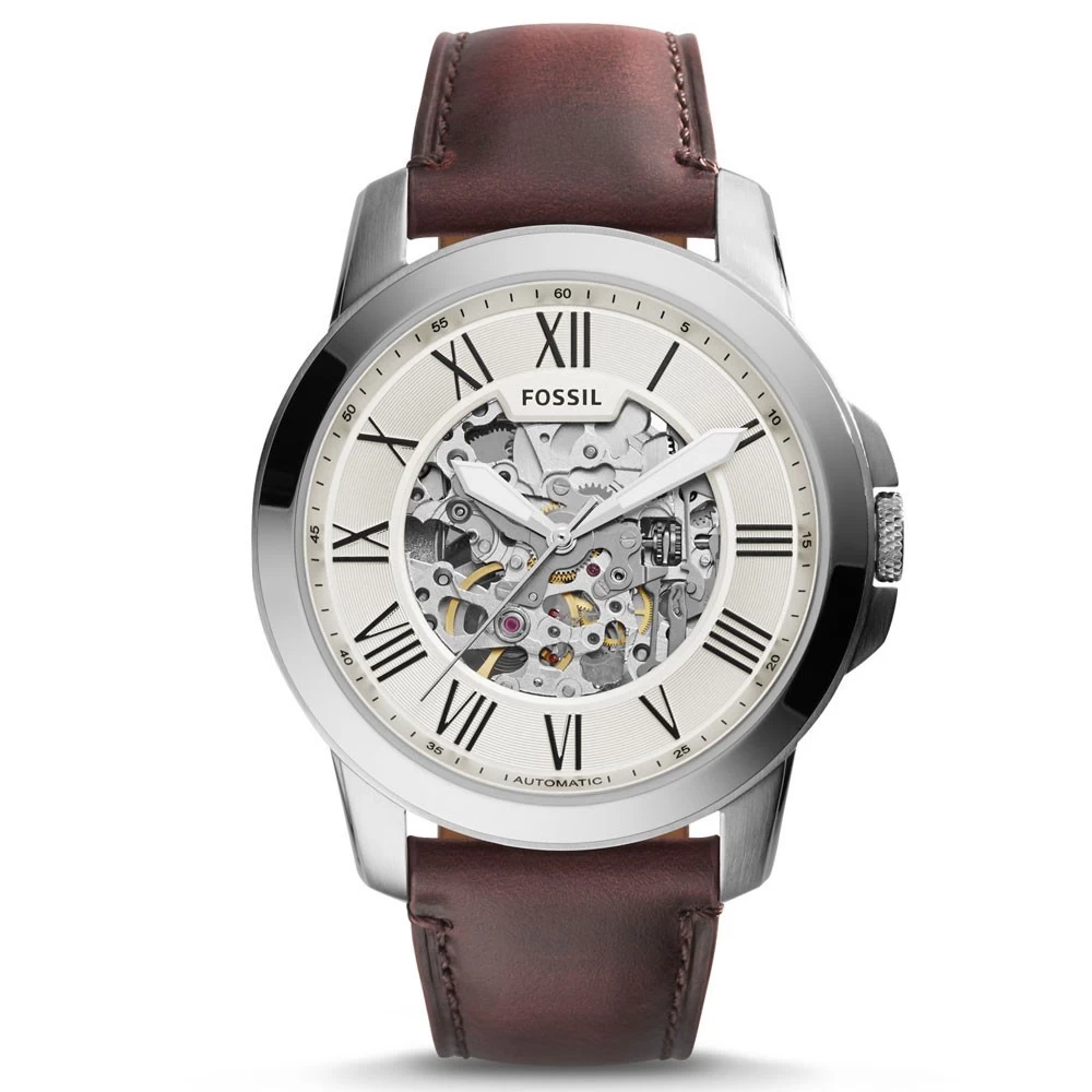 Montre Homme Fossil ME3099 - Collection GRANT Style Mode Avec Cuir Et Acier - Mouvement Automatique 3 Montre Homme Fossil ME3099 - Collection GRANT Style Mode Avec Cuir Et Acier - Mouvement Automatique