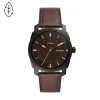 Montre Femme Fossil - Collection Machine FS5901 1 Montre Femme Fossil - Collection Machine FS5901 -Fashion Watch Store montre machine homme boitier acier noir bracelet cuir marron