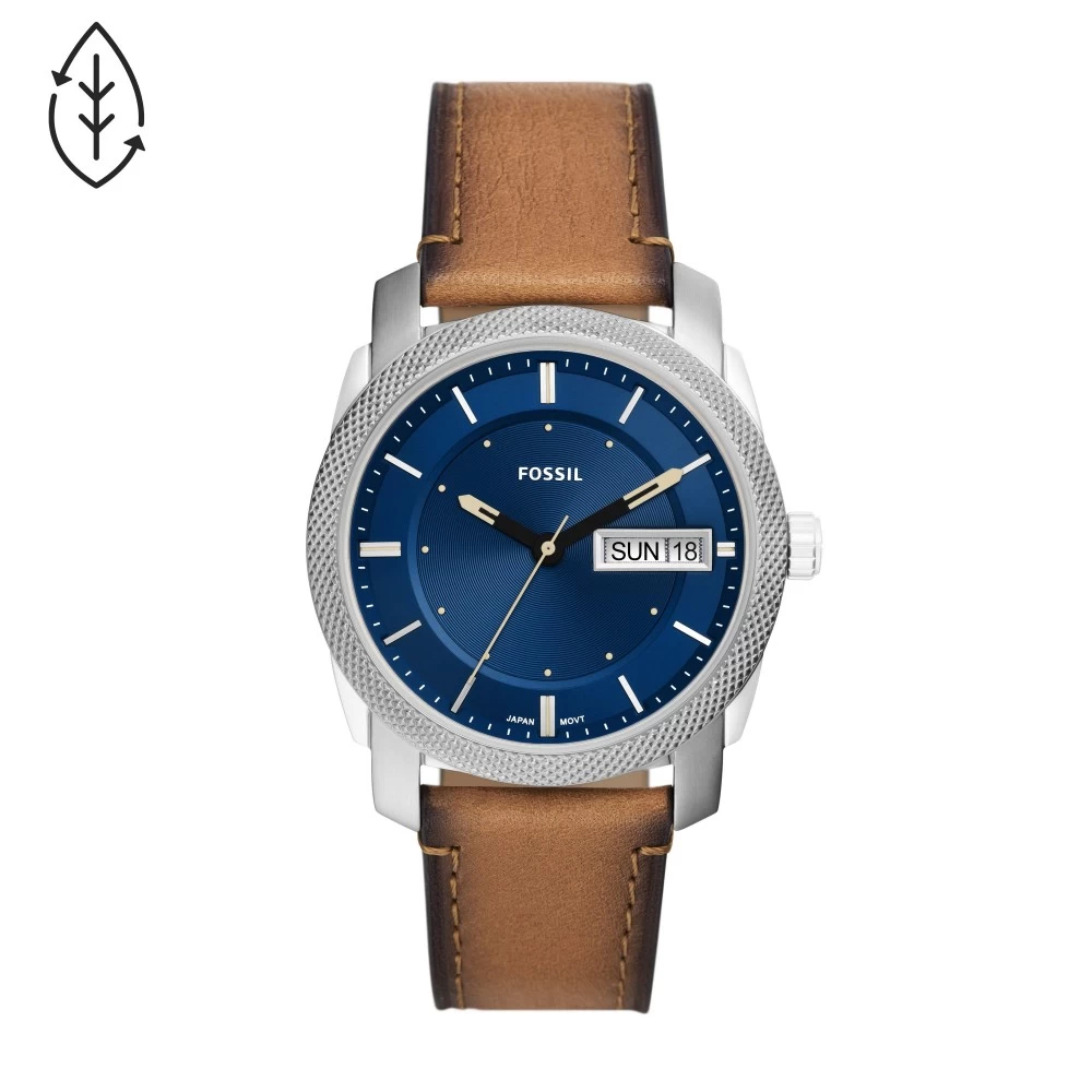 Montre Homme FOSSIL MACHINE En Cuir Eco-responsable Marron 3 Montre Homme FOSSIL MACHINE En Cuir Eco-responsable Marron